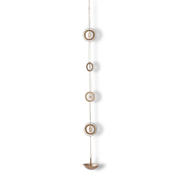 halo rain chain - antique brass