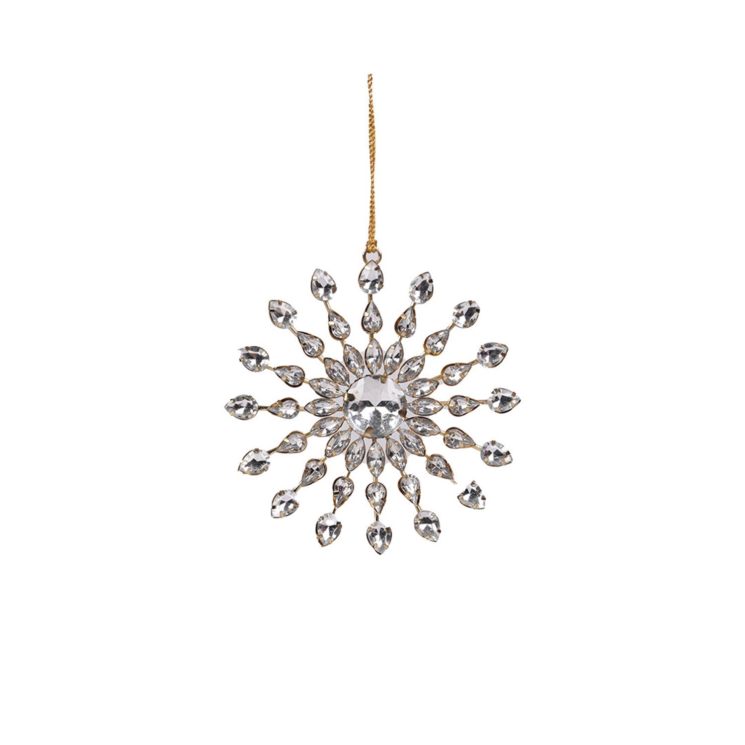 Floral Metal Snowflake