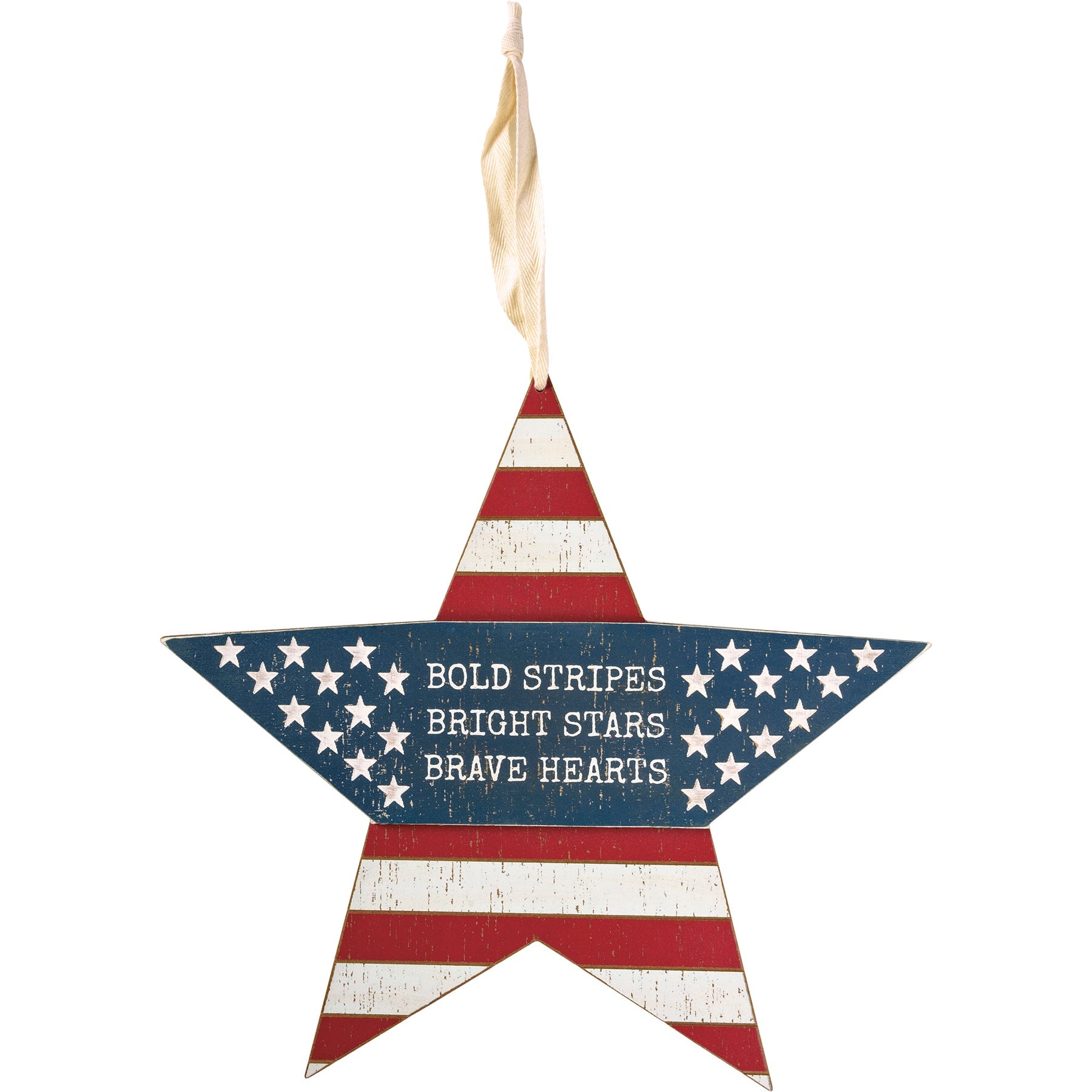 Wall Decor- Patriotic Stripes Bright Stars