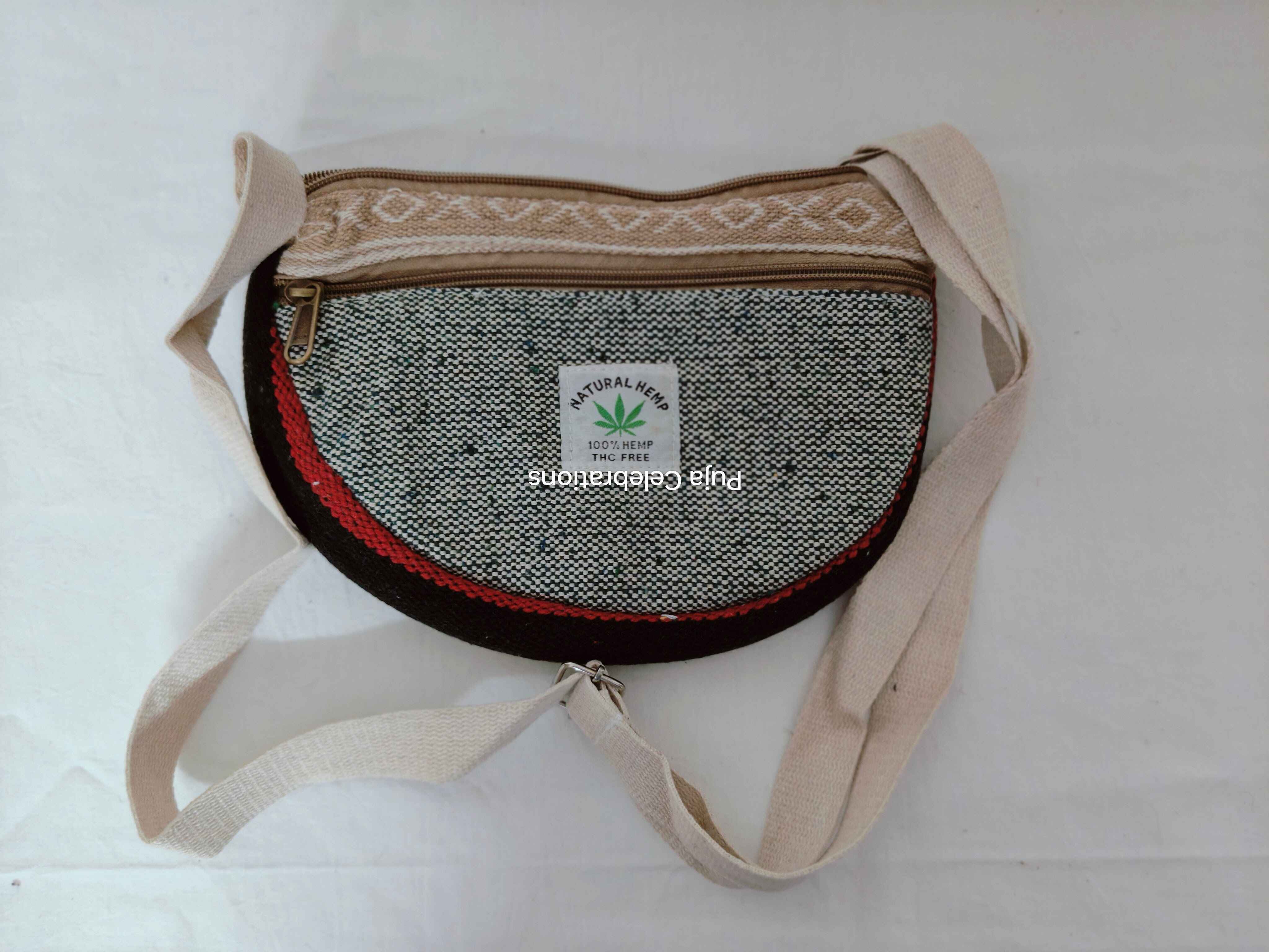 Hemp Oval Sling Bag