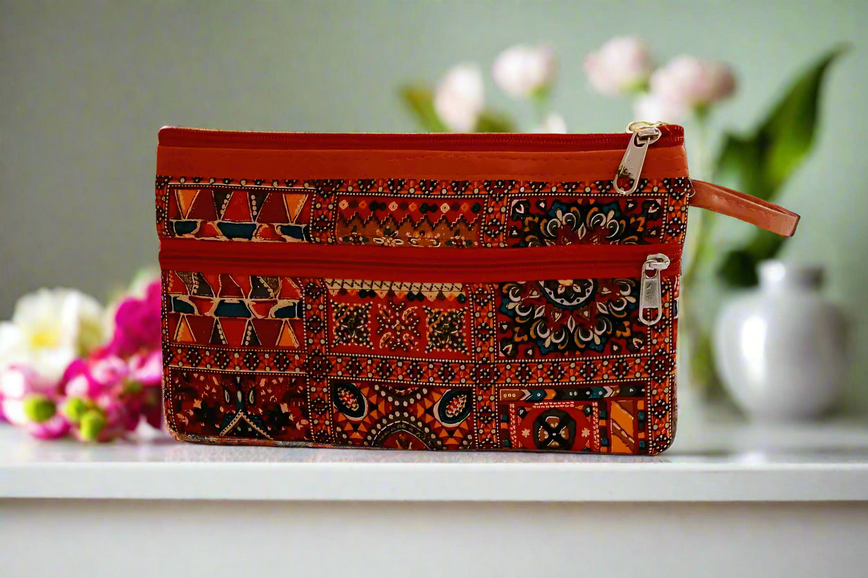 Ikkat Print Purse