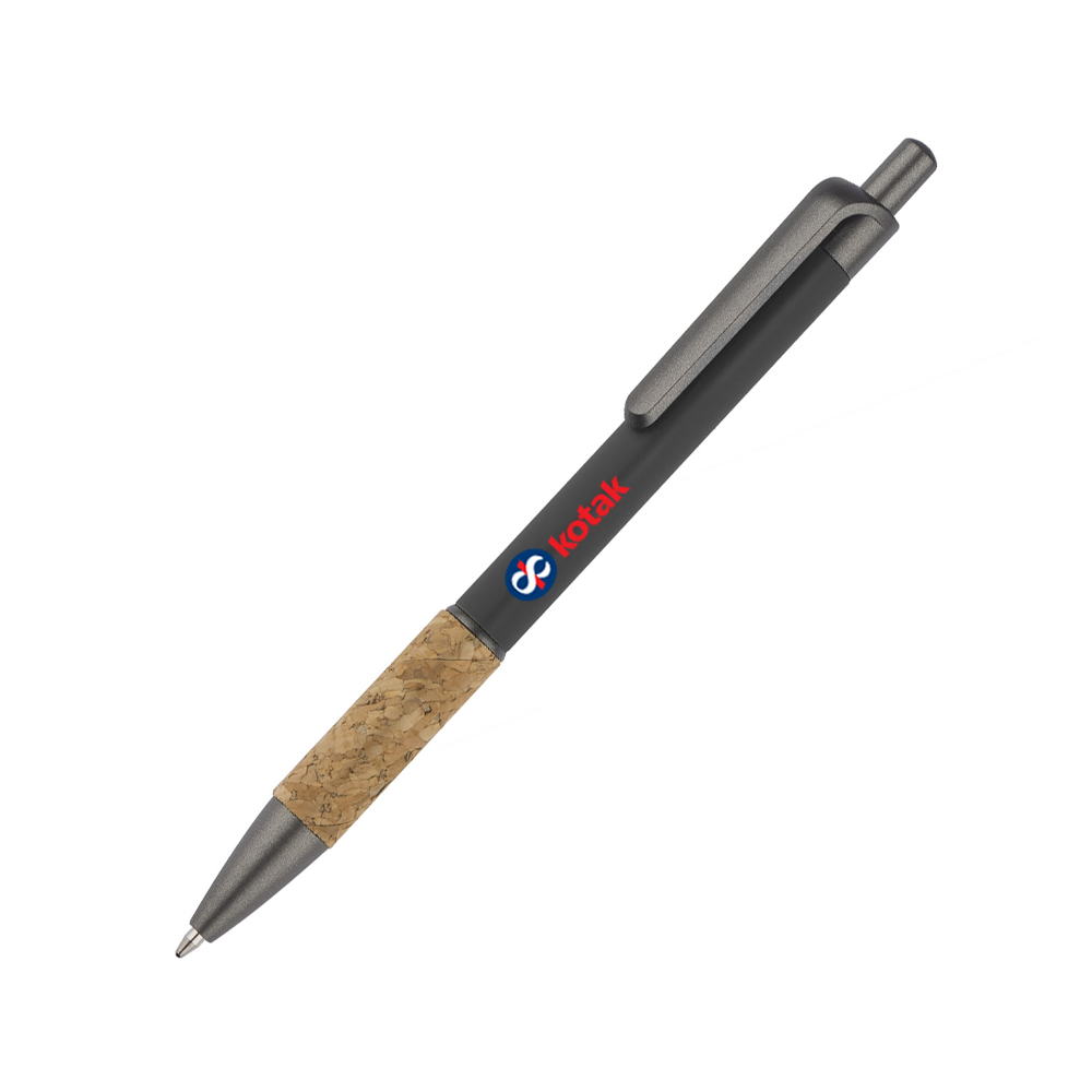 Metal Cork Grip Velvet Finish Pen - Stationery and Supplies - Corporate Gift Items
