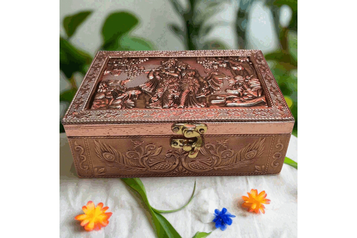 Radha Krishna Design Jewel Box