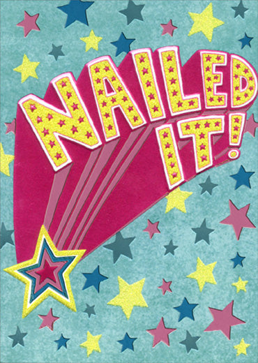 Congratulations Greeting Card - Nailed It