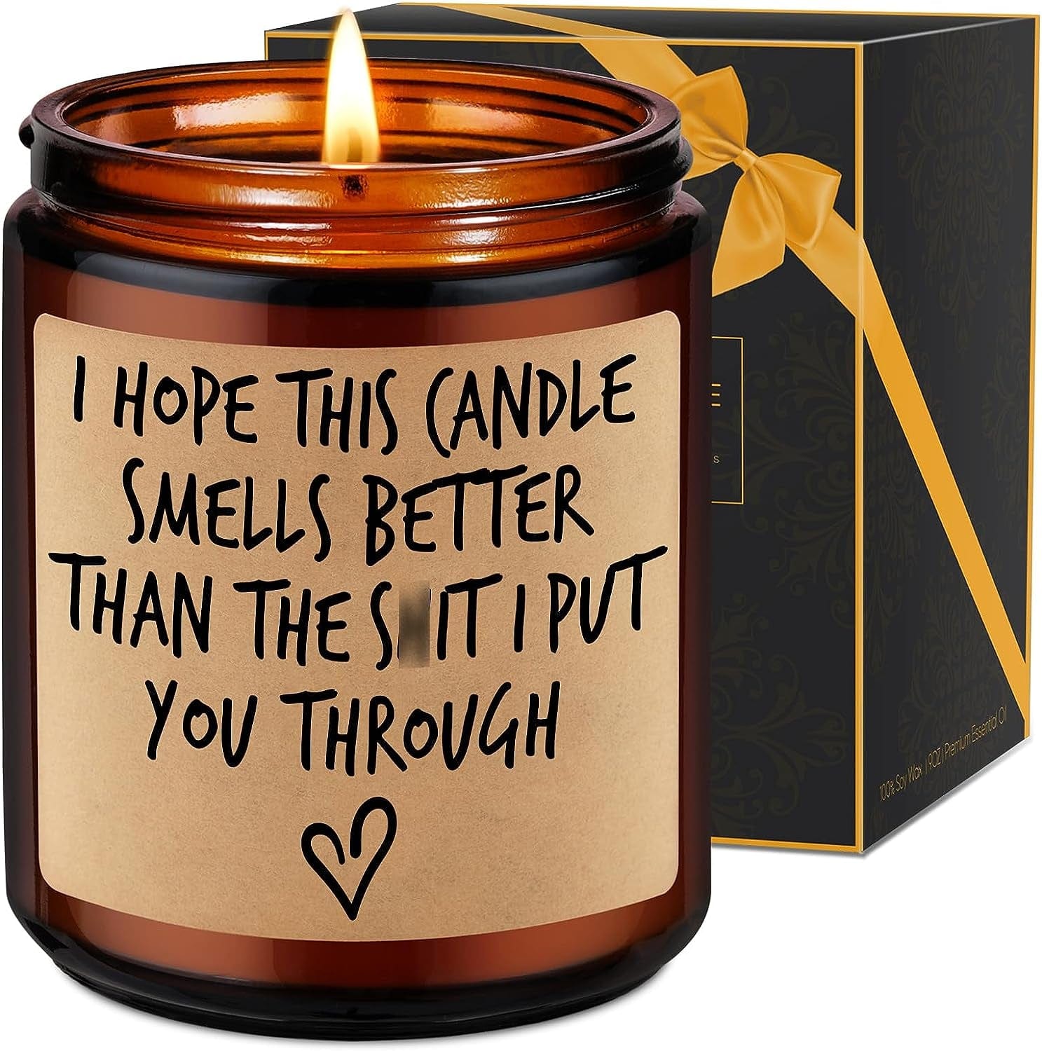 Candle, I'M Sorry, I Love You Gifts for Her Him, Gifts for Wife, Mom Gifts, Grandma Girlfriend Wife Birthday Gift Idea - Mothers Day Funny Gifts for Women Men Dad Husband Boyfriend