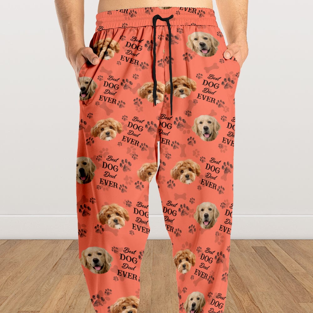 Custom Pet Photo Best Dog Dad Mom Ever, Best Fur Dad Mom Ever Sweatpants - Dog Lovers Gifts HA75 895034