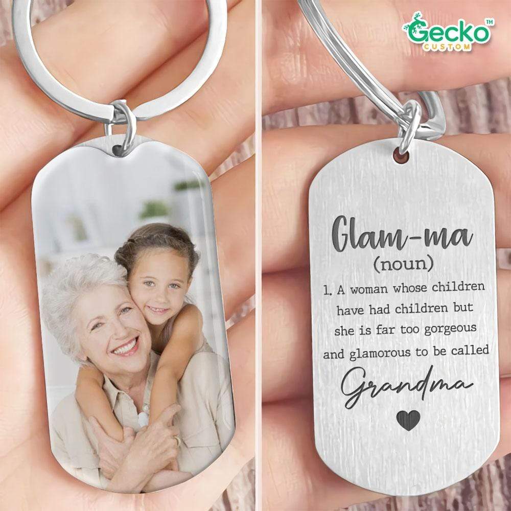 Glam-ma Grandma Family Metal Keychain HN590