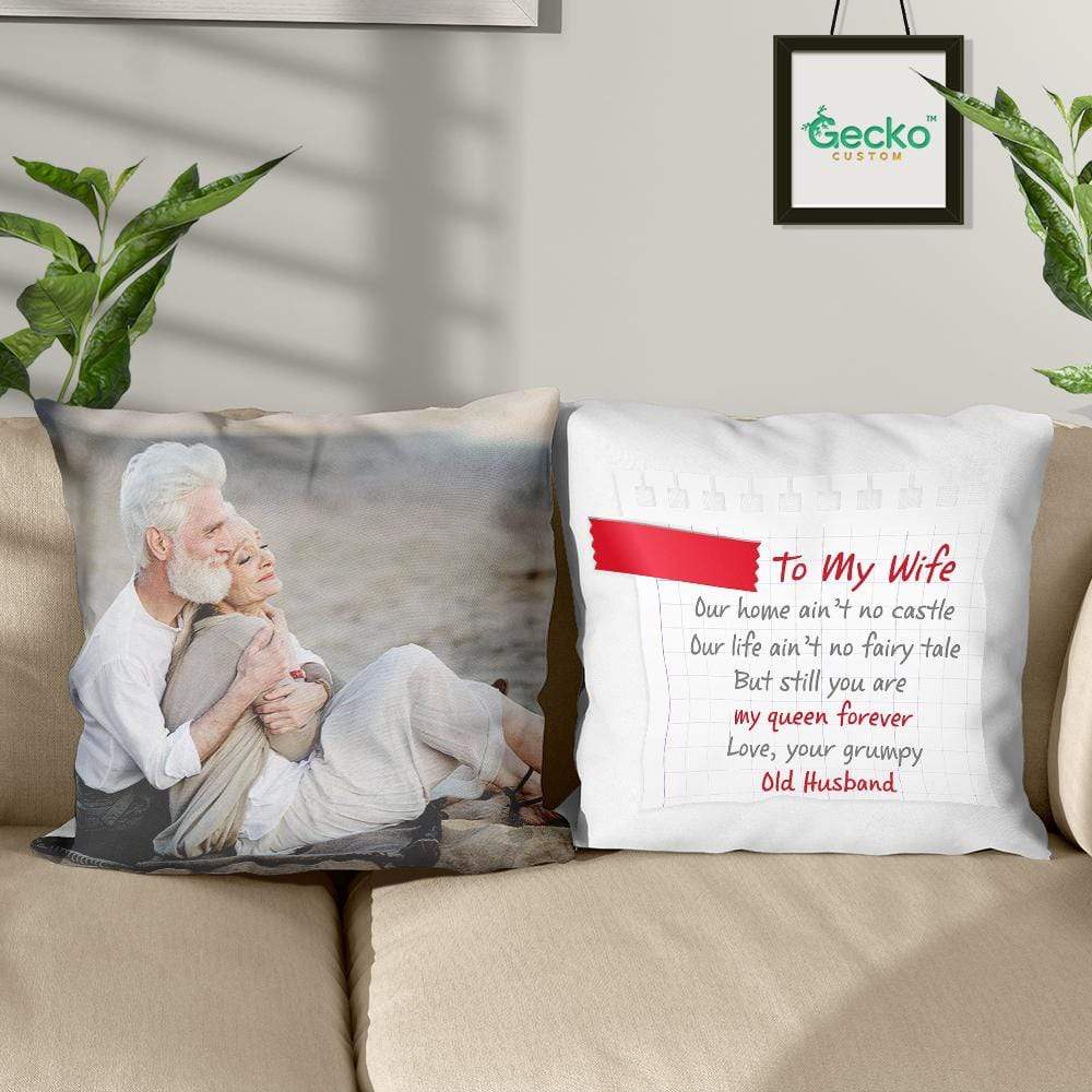 Our Home Ain't No Castle Couple Throw Pillow HN590