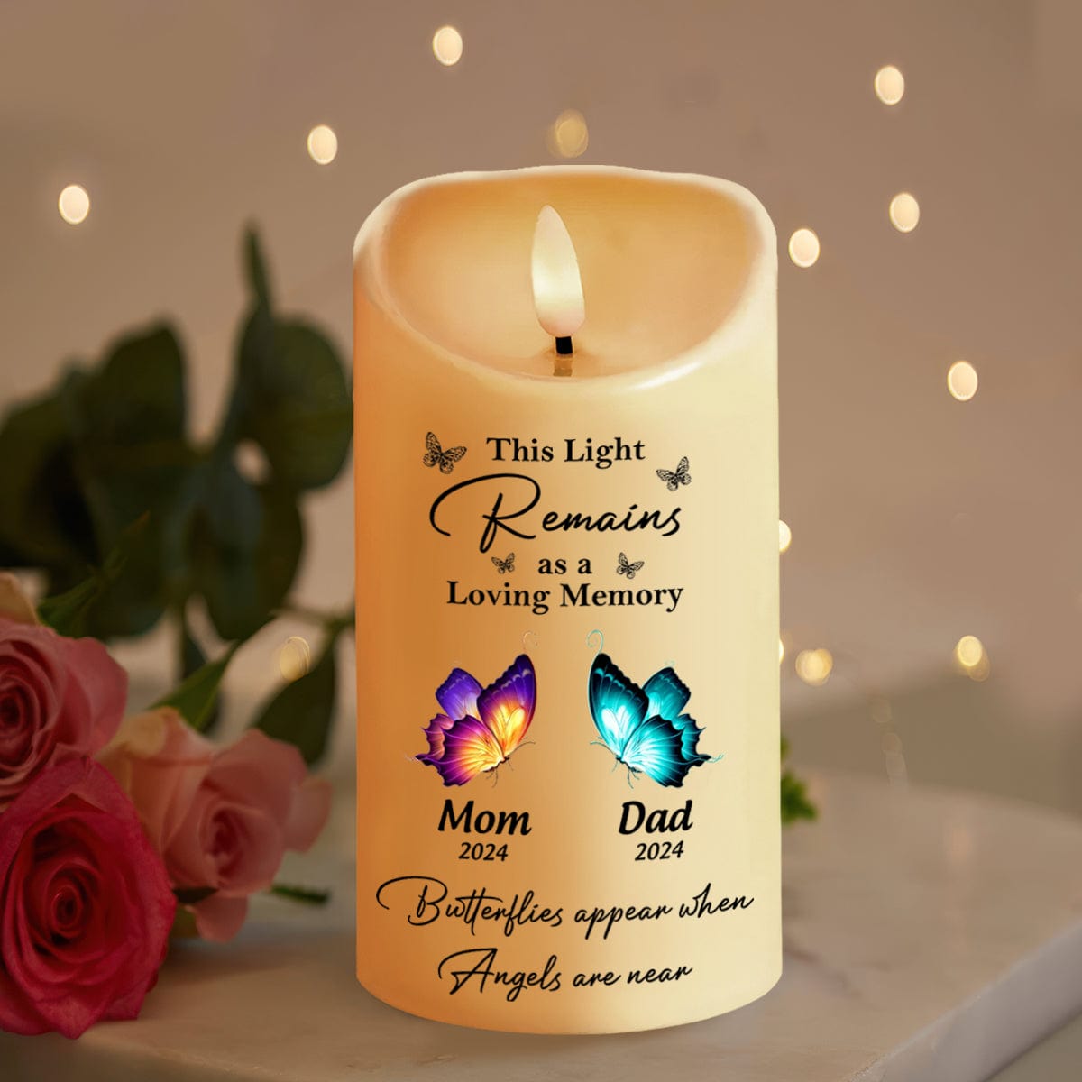 Personalized Memorial Gift This Light Remains As A Loving Memory LED Candle HA75 891833