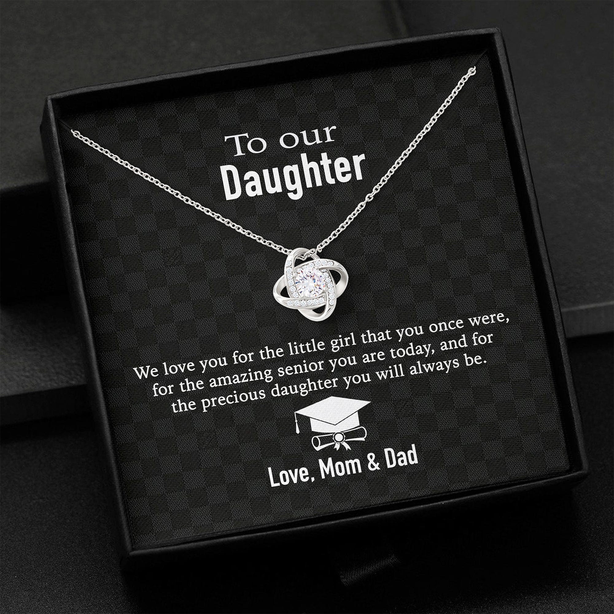 To Our Daughter Love Mom & Dad Personalized Necklace