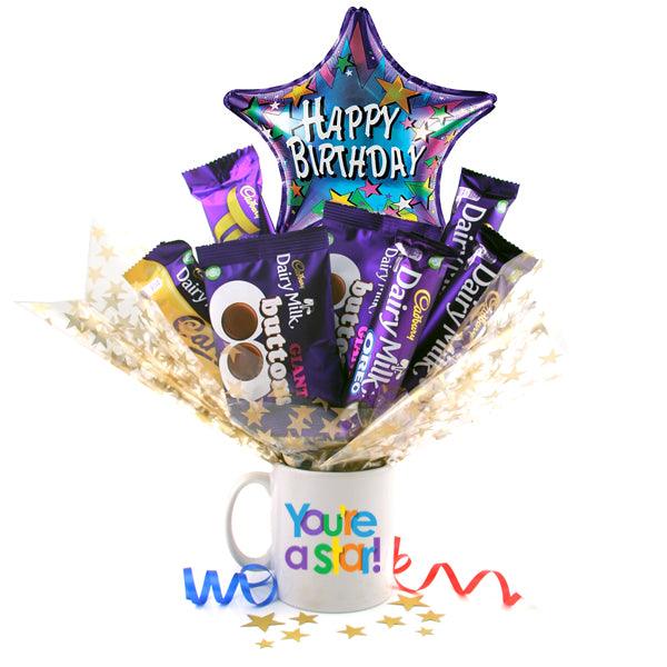 Birthday You're A Star Chocolate Bouquet In A Mug